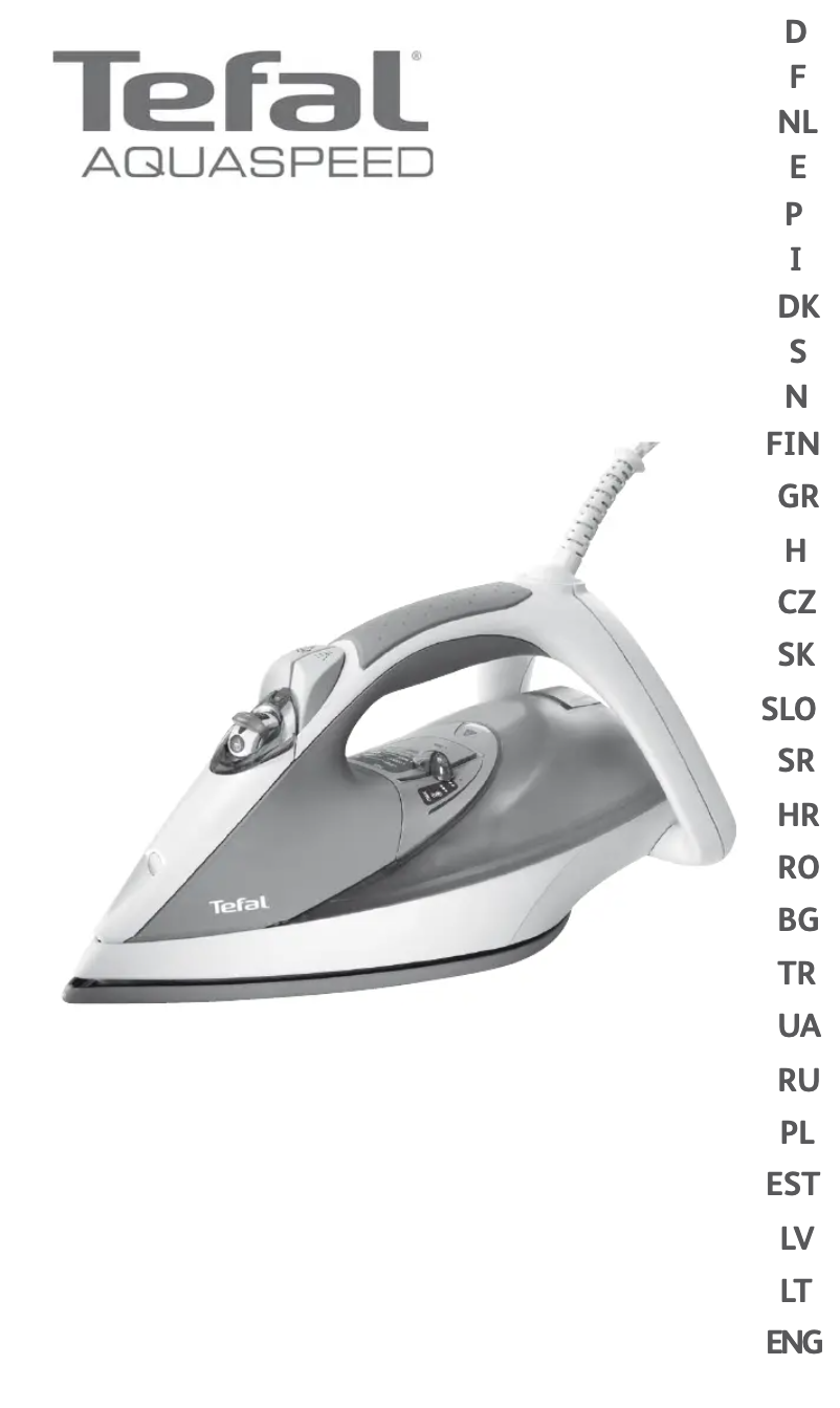 Página 1 del manual Manual de usuario Tefal Aquaspeed FV5185