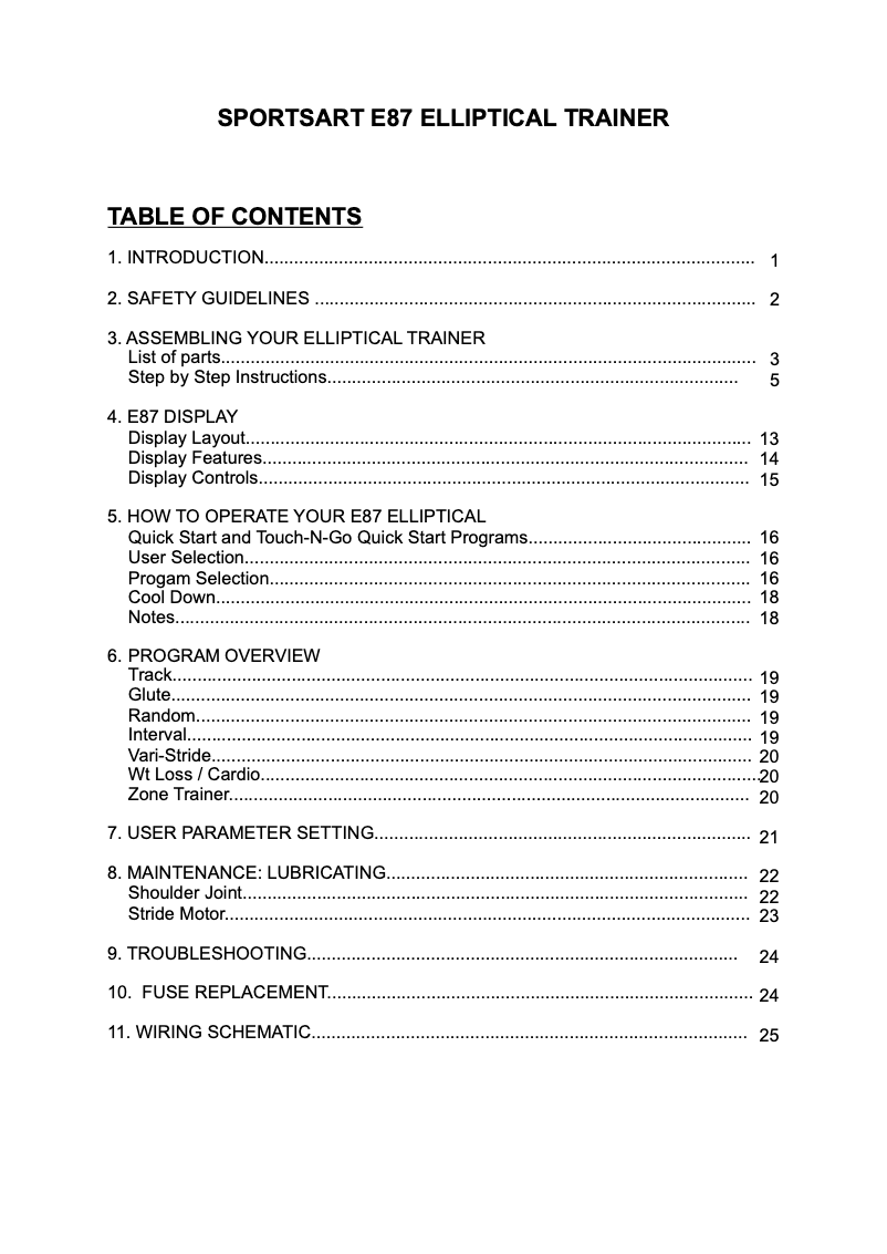 Imagen de la primera página del manual del dispositivo E87