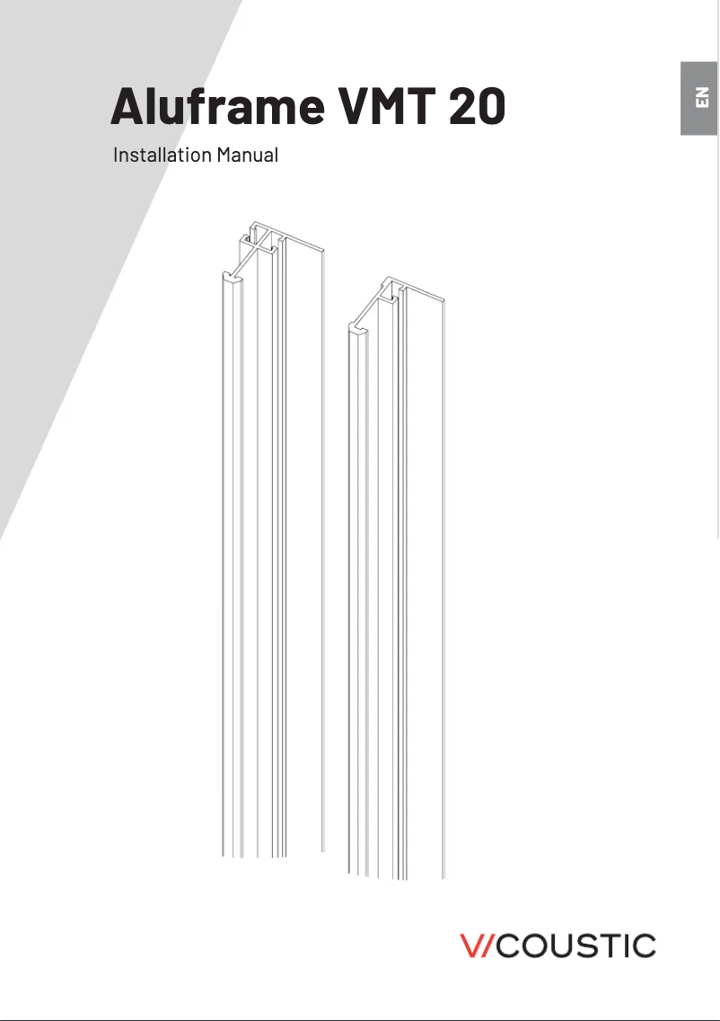 Imagen de la primera página del manual del dispositivo Aluframe VMT
