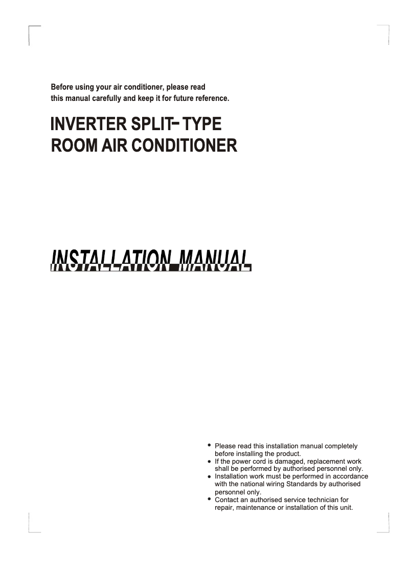 Página 1 del manual Manual de usuario Midea MSX-XXHRDN1