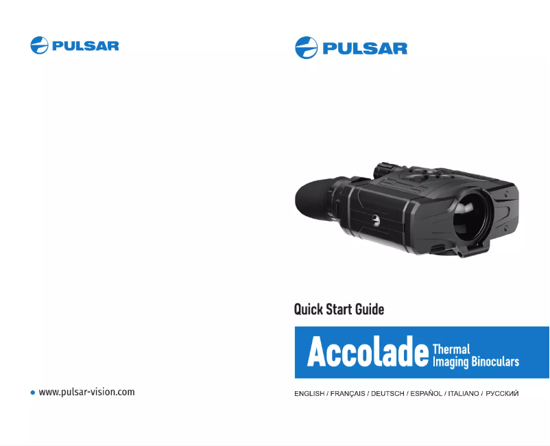 Imagen de la primera página del manual del dispositivo Accolade XP50