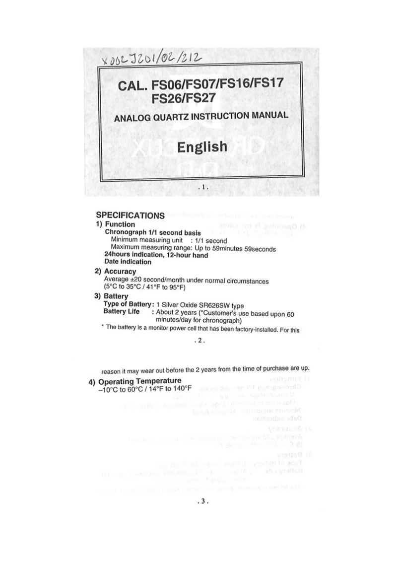 Página 1 del manual Manual de usuario Grandeux FS17