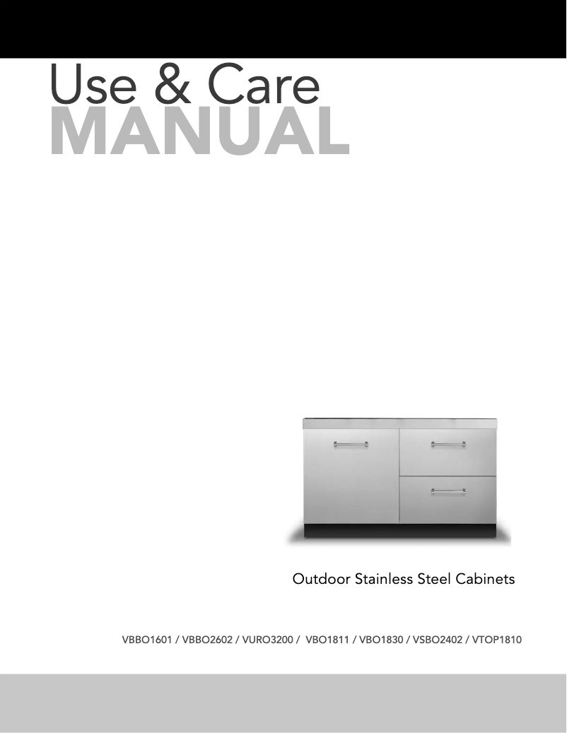 Imagen de la primera página del manual del dispositivo VBO1811