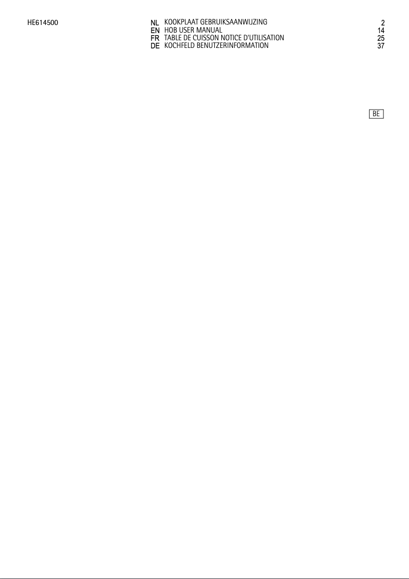 Imagen de la primera página del manual del dispositivo HK614000H