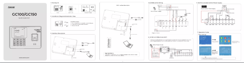 Imagen de la primera página del manual del dispositivo GC150