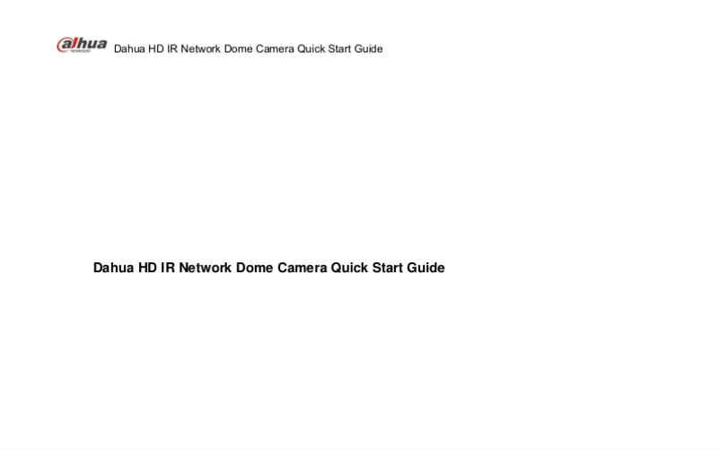 Imagen de la primera página del manual del dispositivo DH-IPC-HDW4431EM-ASE