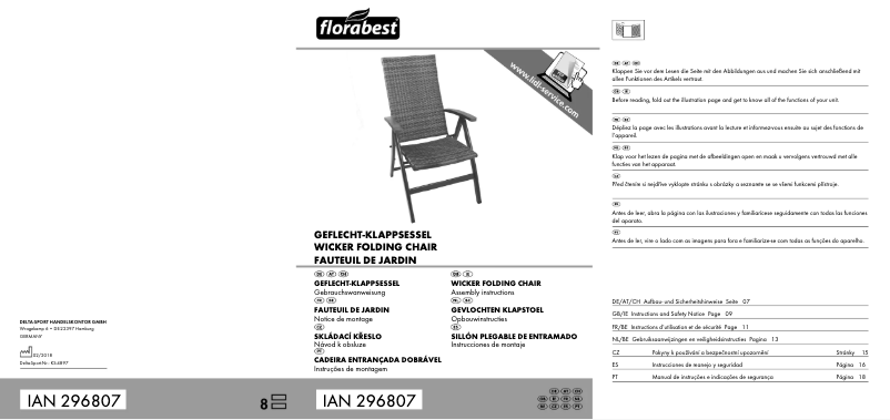 Imagen de la primera página del manual del dispositivo IAN 296807