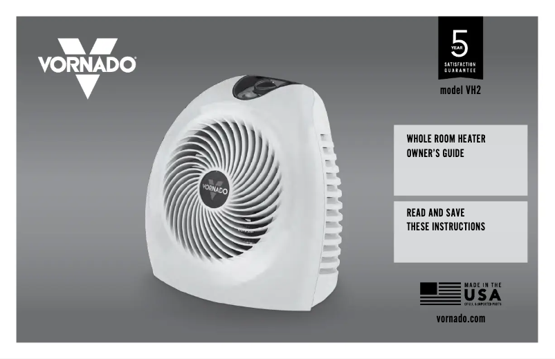 Página nº 1 - Manual de usuario Vornado VH2