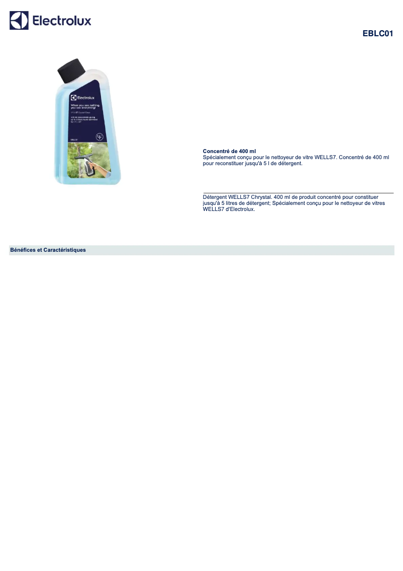 Página 1 del manual Manual de usuario Electrolux EBLC01