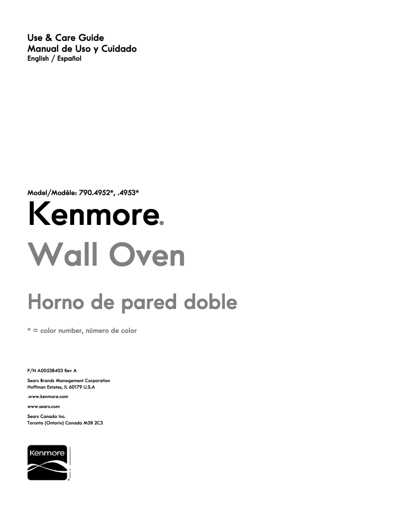 Imagen de la primera página del manual del dispositivo 790.49537