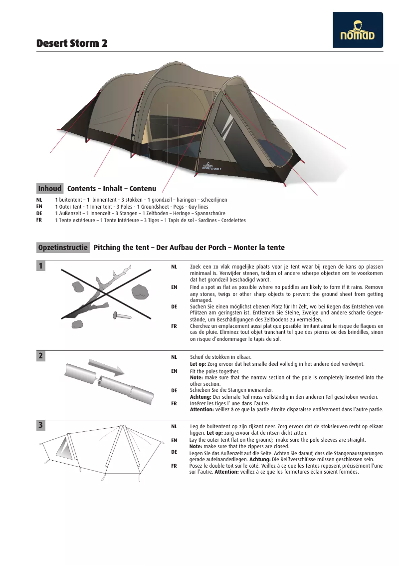 Página nº 1 - Manual de usuario Nomad Desert Storm 2