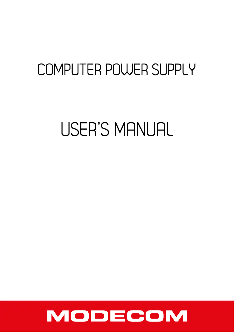 Página nº 1 - Manual de usuario Volcano Bronze 650W
