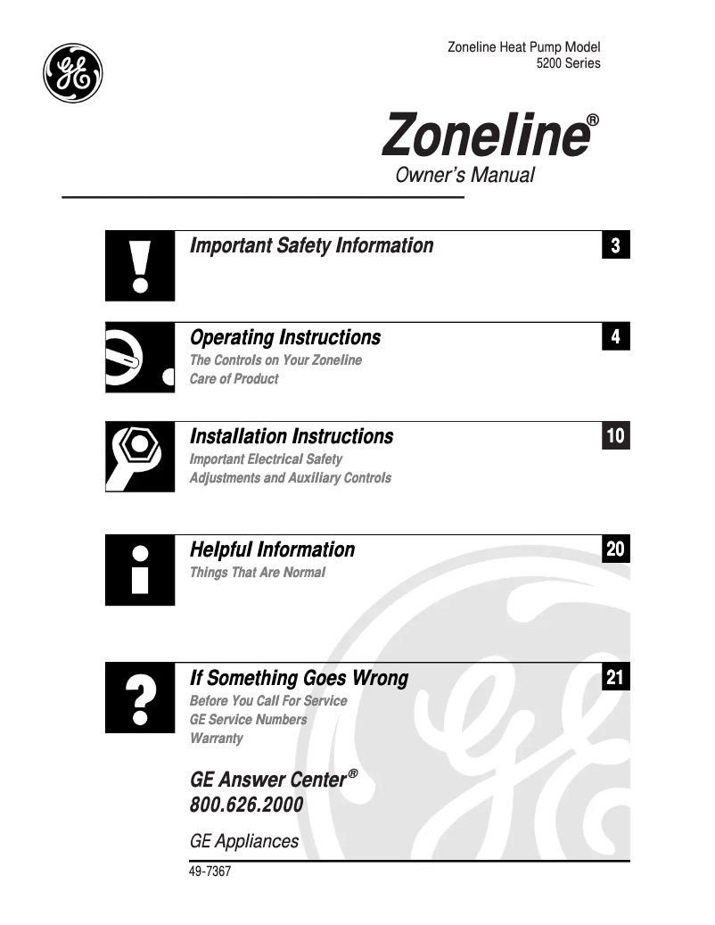 Imagen de la primera página del manual del dispositivo AZ52H07EAD
