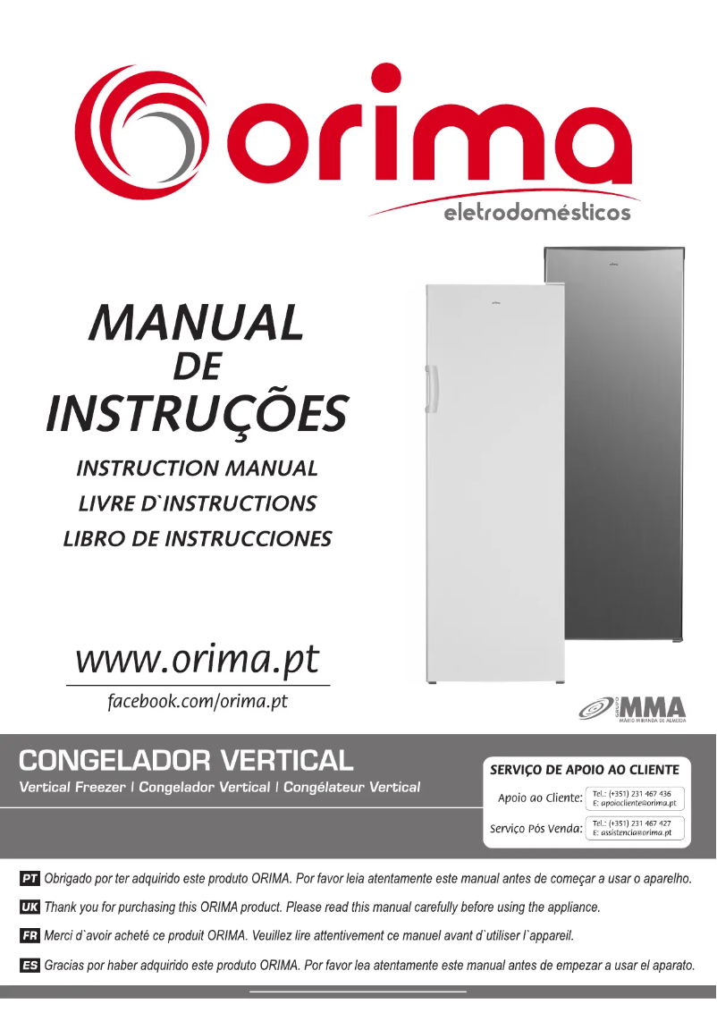 Página nº 1 - Manual de usuario Orima ORHC-332-W