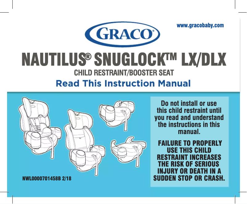 Imagen de la primera página del manual del dispositivo Nautilus SnugLock LX