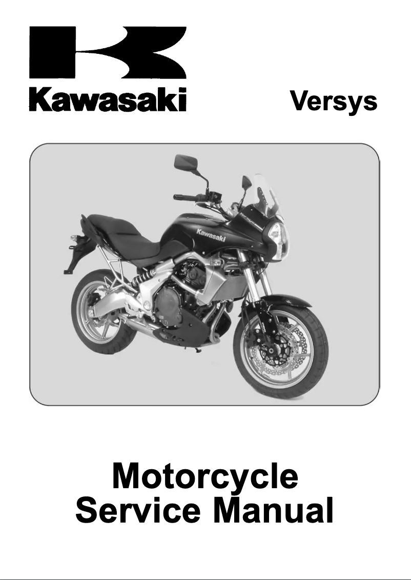 Página 1 del manual Manual de usuario Kawasaki Versys (2007)