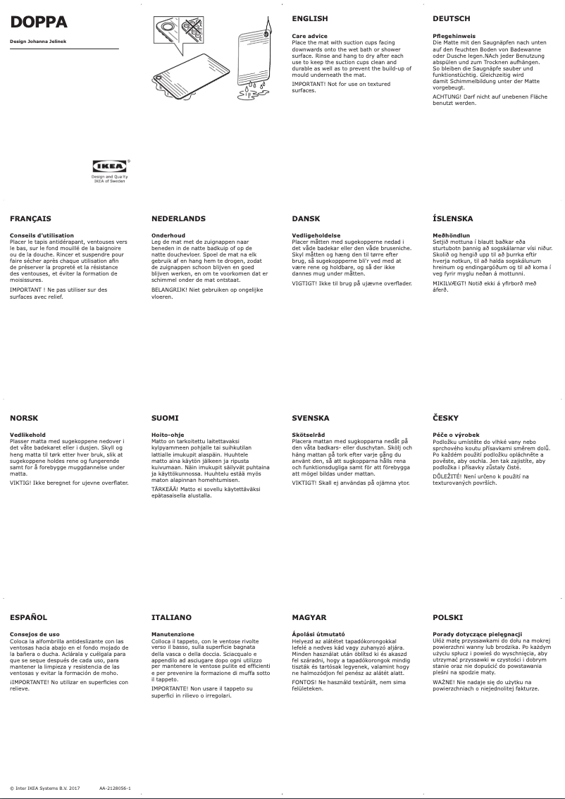 Imagen de la primera página del manual del dispositivo DOPPA 805.499.86