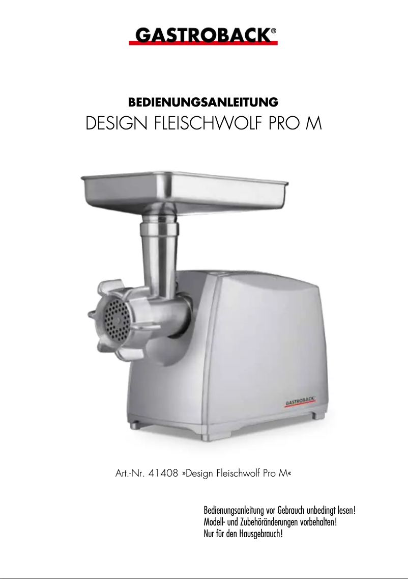 Imagen de la primera página del manual del dispositivo 41408