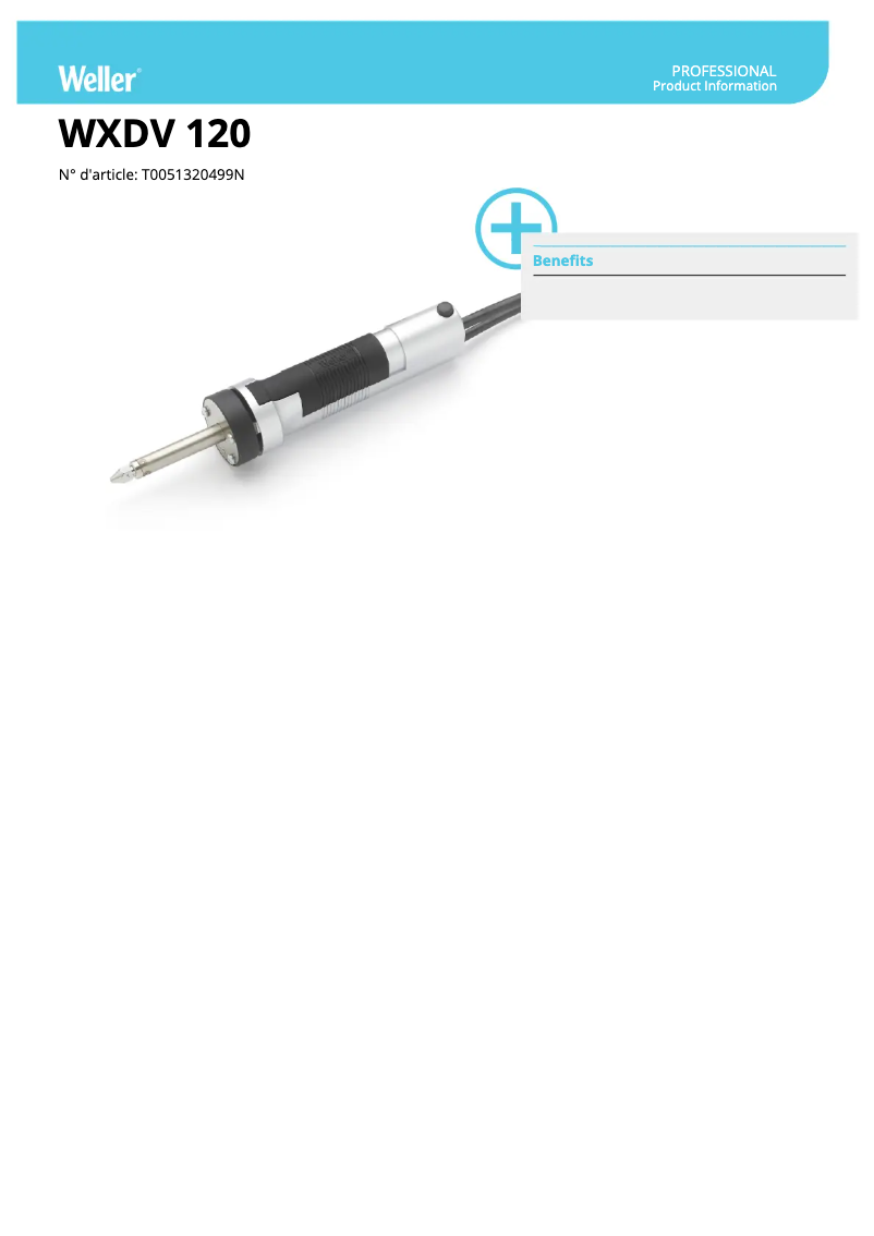 Imagen de la primera página del manual del dispositivo WXDV 120