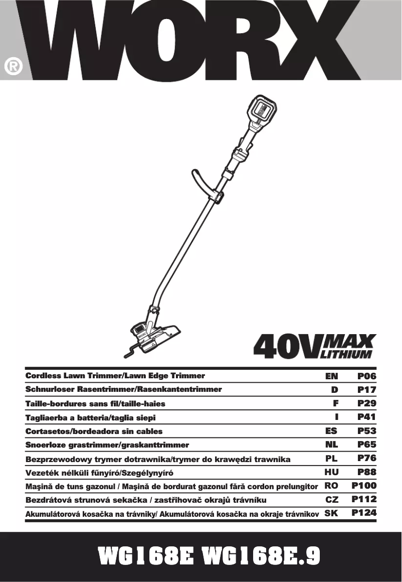 Página 1 del manual Manual de usuario Worx WG168E.9