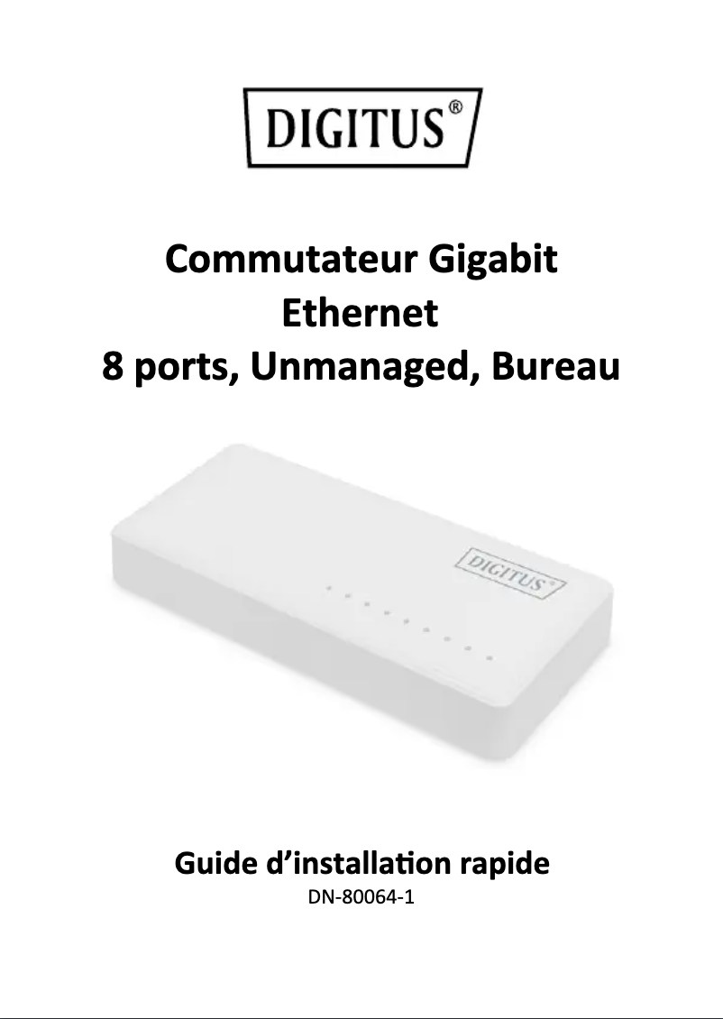 Imagen de la primera página del manual del dispositivo DN-80064-1