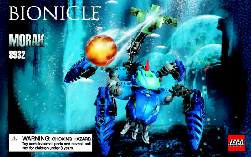Imagen de la primera página del manual del dispositivo Bionicle 8932