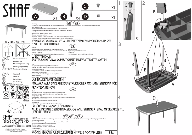 Página nº 1 - Manual de usuario Florabest IAN 68766