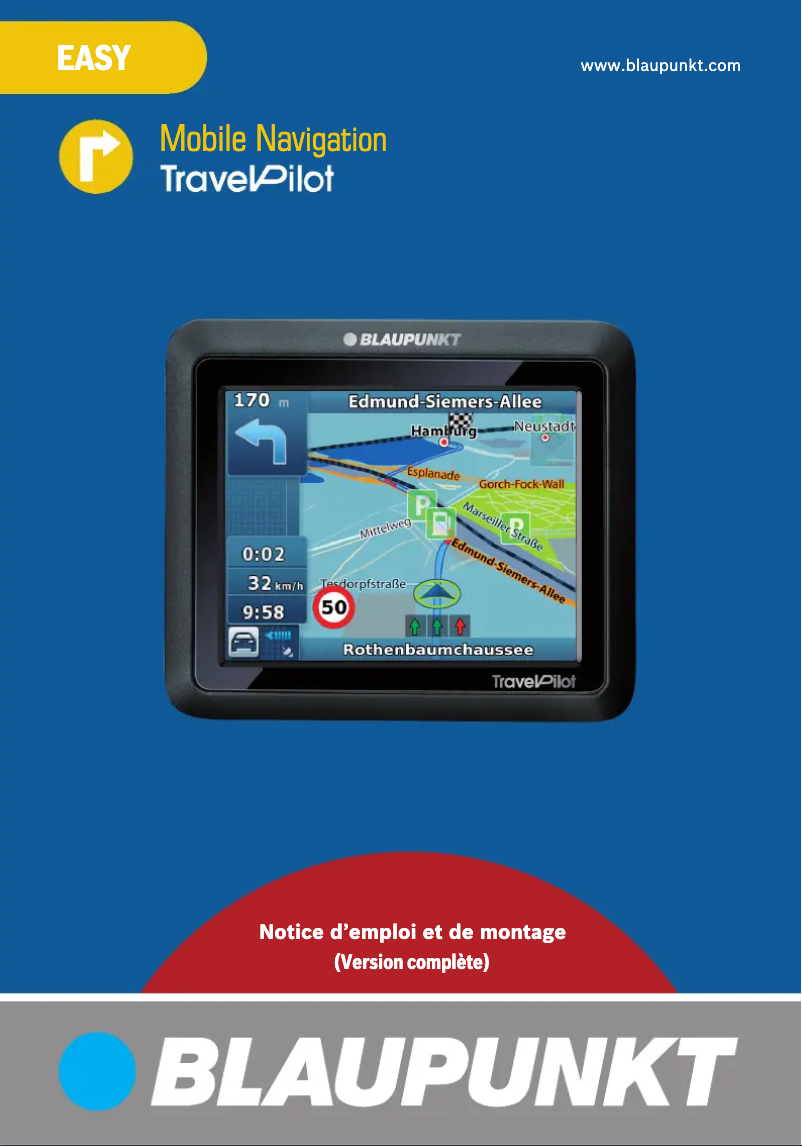 Imagen de la primera página del manual del dispositivo TravelPilot Easy