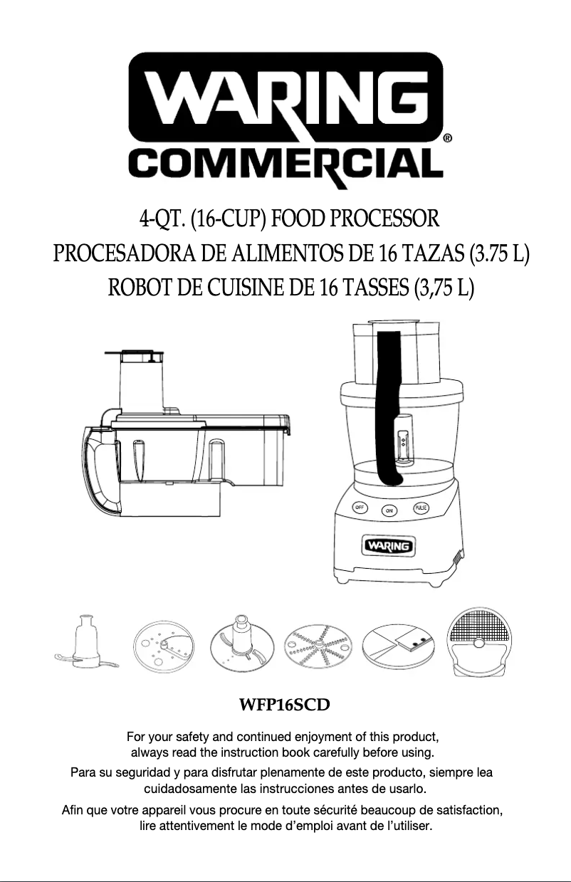 Imagen de la primera página del manual del dispositivo WFP16SCD
