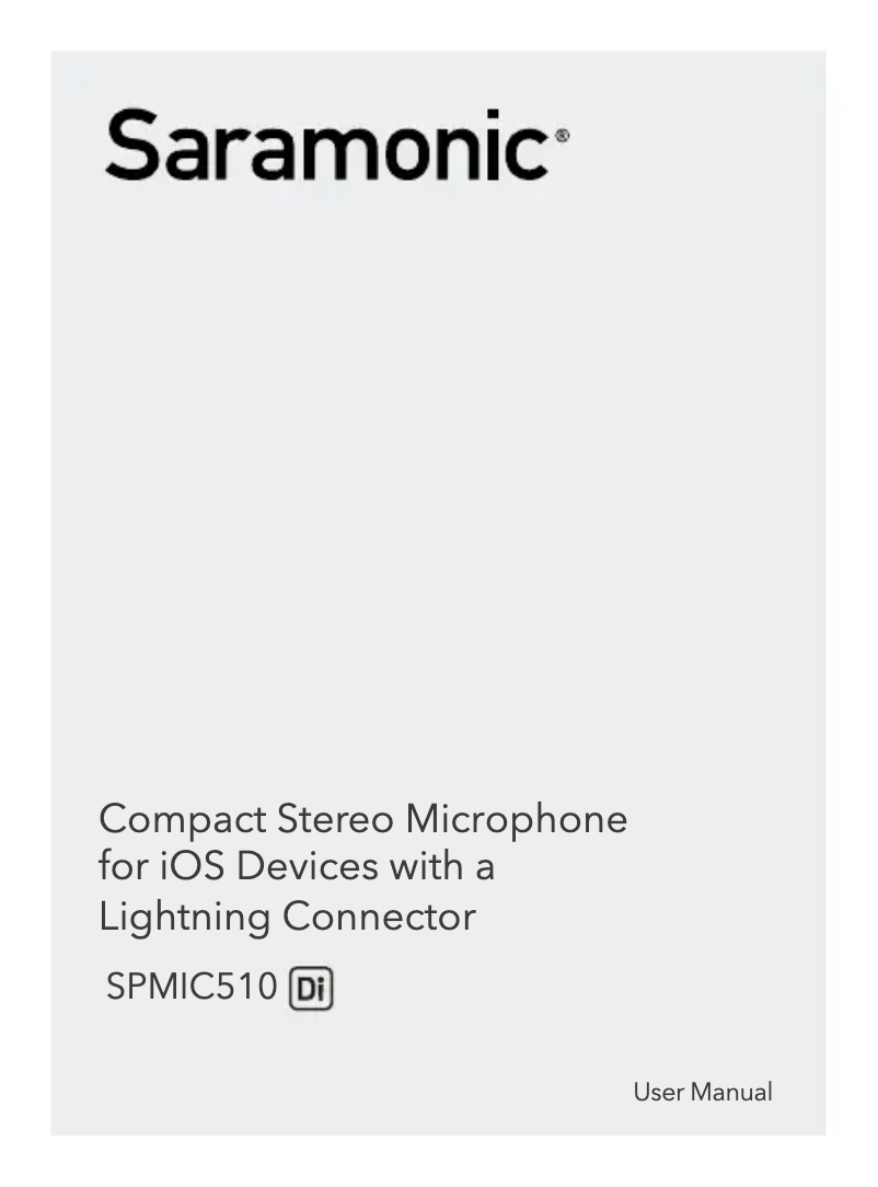 Imagen de la primera página del manual del dispositivo SPMIC510 Di