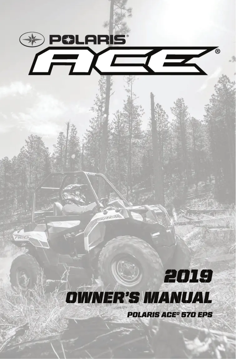 Página 1 del manual Manual de usuario Polaris Ace 570 EPS (2019)