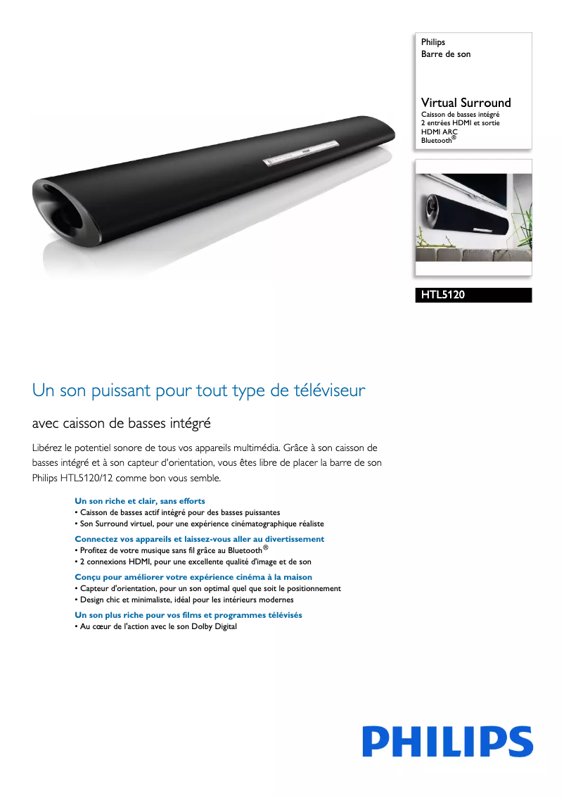 Imagen de la primera página del manual del dispositivo HTL5120