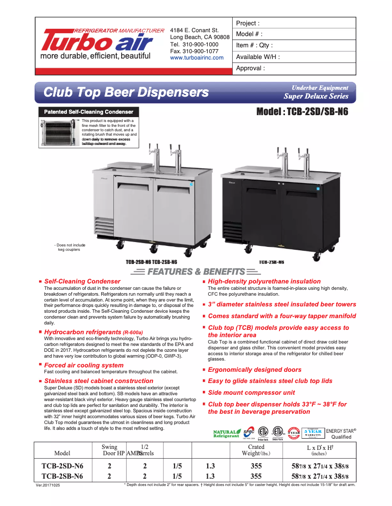 Imagen de la primera página del manual del dispositivo TCB-2SD
