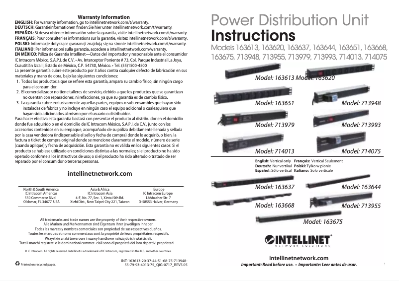 Imagen de la primera página del manual del dispositivo 163613