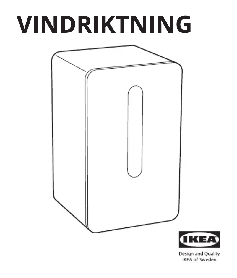 Imagen de la primera página del manual del dispositivo VINDRIKTNING 804.982.46