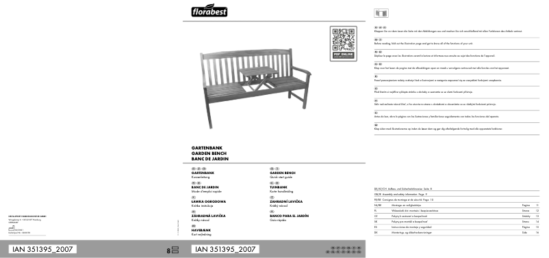 Imagen de la primera página del manual del dispositivo IAN 351395