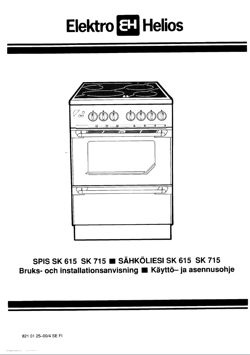 Página 1 del manual Manual de usuario Elektro Helios SK615
