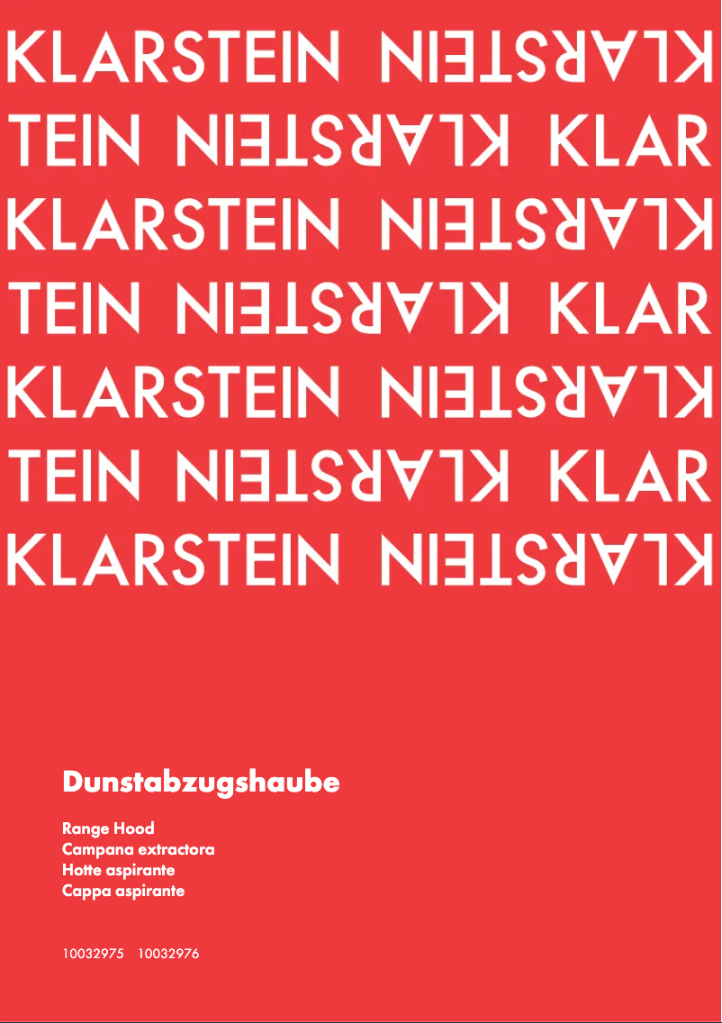 Página 1 del manual Manual de usuario Klarstein 10032976