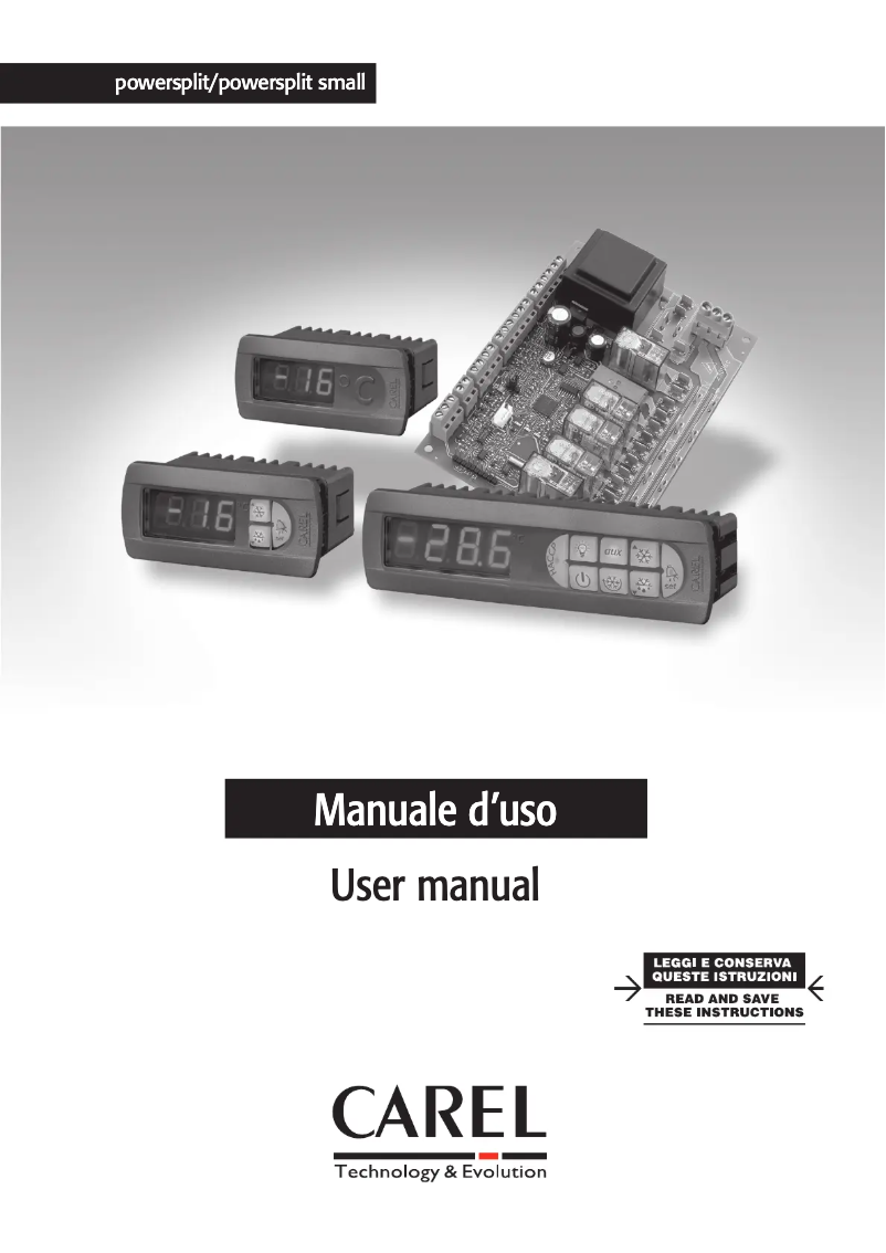Imagen de la primera página del manual del dispositivo powersplit