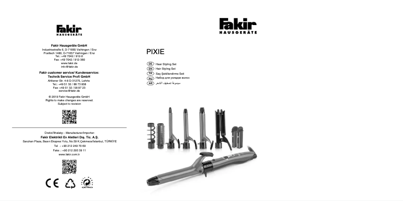 Página nº 1 - Manual de usuario Fakir Pixie