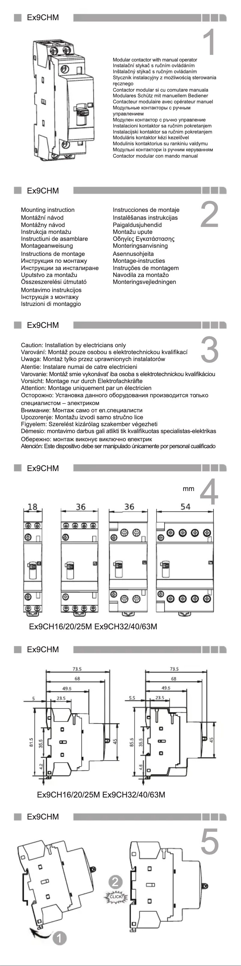Página nº 1 - Manual de usuario Noark Ex9CH16M