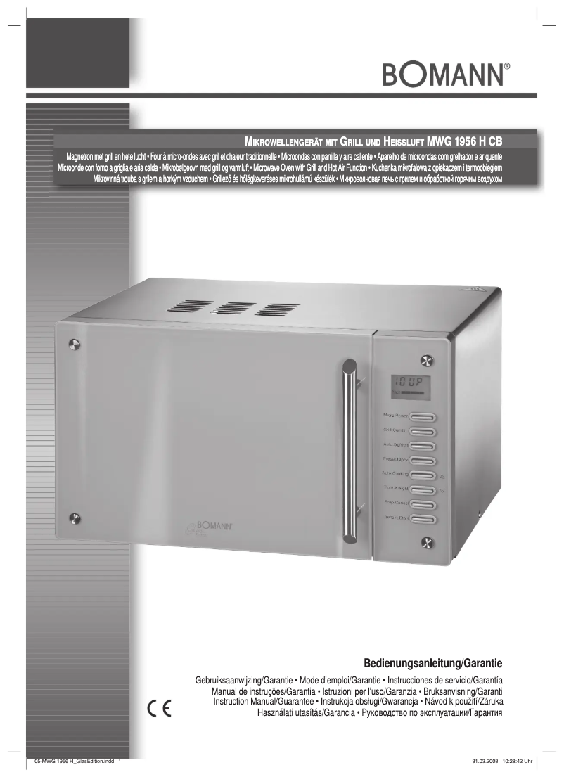 Página 1 del manual Manual de usuario Bomann MWG 1956 H CB
