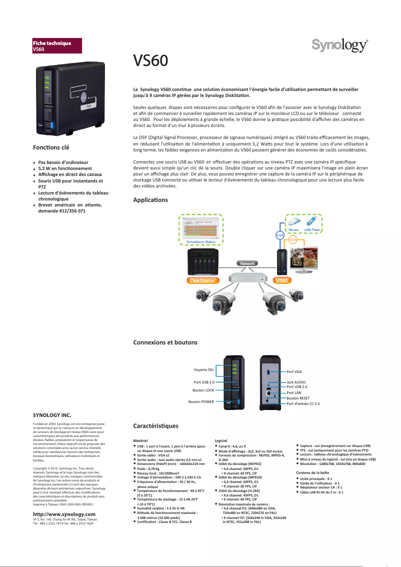 Imagen de la primera página del manual del dispositivo VS60