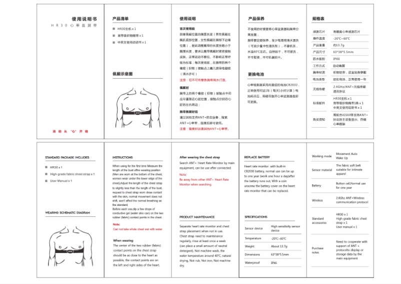 Página 1 del manual Manual de usuario iGPSport HR30