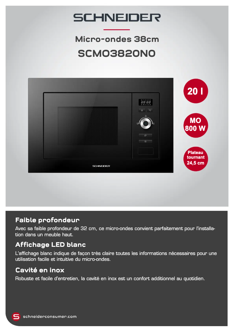 Imagen de la primera página del manual del dispositivo SCMO3820N0