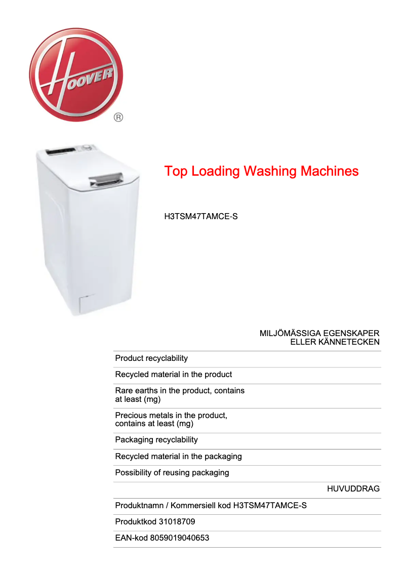 Imagen de la primera página del manual del dispositivo H3TSM47TAMCE-S