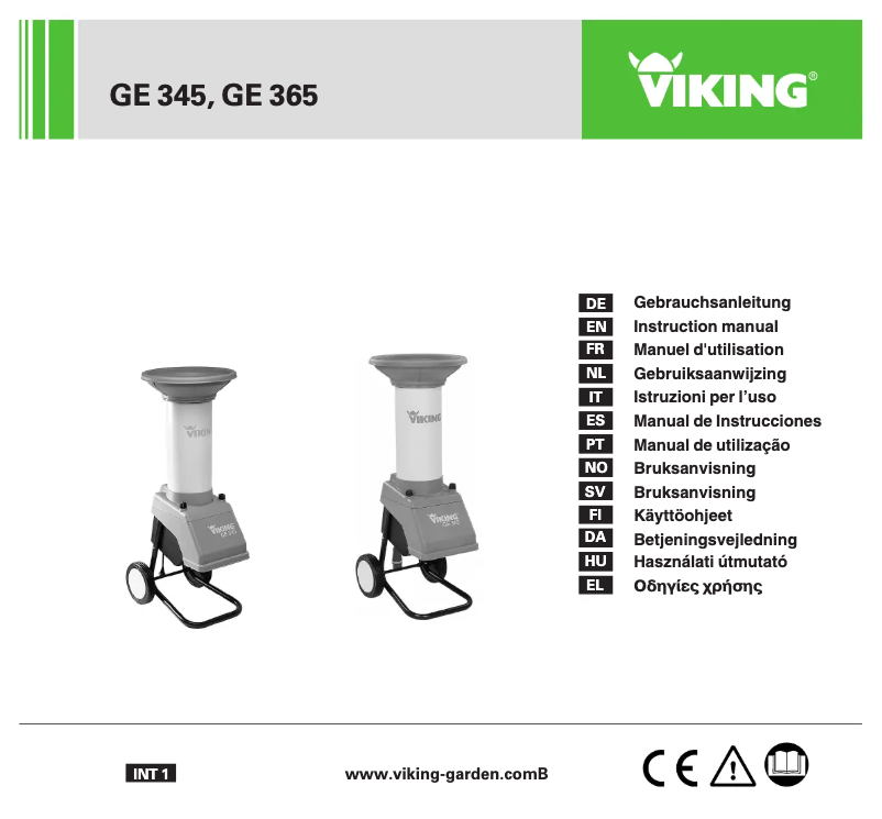 Página 1 del manual Manual de usuario Viking GE 345