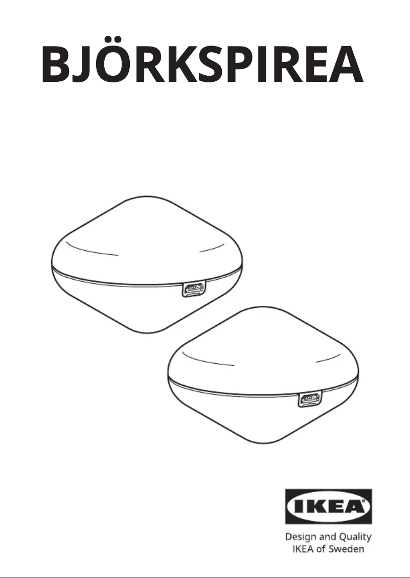 Imagen de la primera página del manual del dispositivo BJÖRKSPIREA 505.301.39