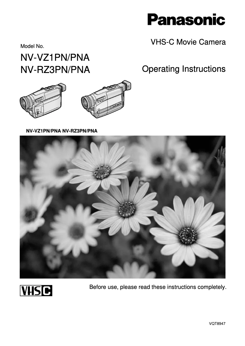 Imagen de la primera página del manual del dispositivo NV-RZ3PN