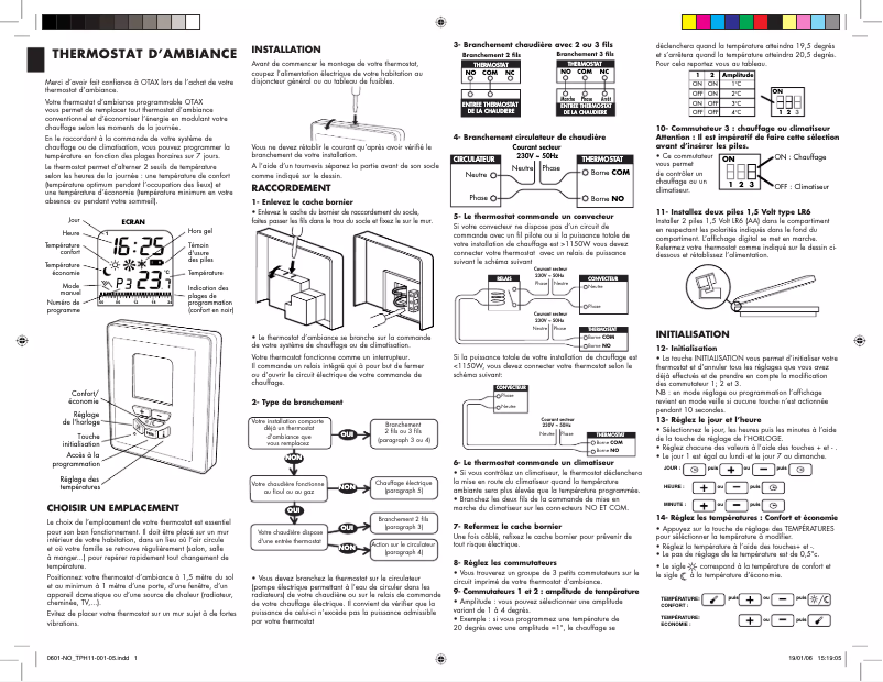 Imagen de la primera página del manual del dispositivo TPH 11